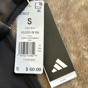 Adidas slim fit 7/8 black leggings